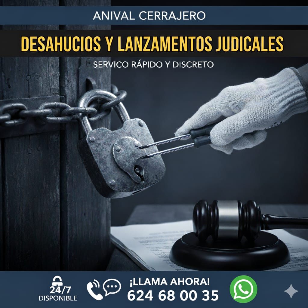 Servicio de cerrajería para desahucios y lanzamientos judiciales en Madrid, rápido y discreto